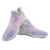 Holographic Pastel Print White Athletic Shoes-grizzshop