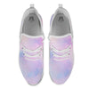 Holographic Pastel Print White Athletic Shoes-grizzshop