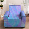 Holographic Print Armchair Cover-grizzshop