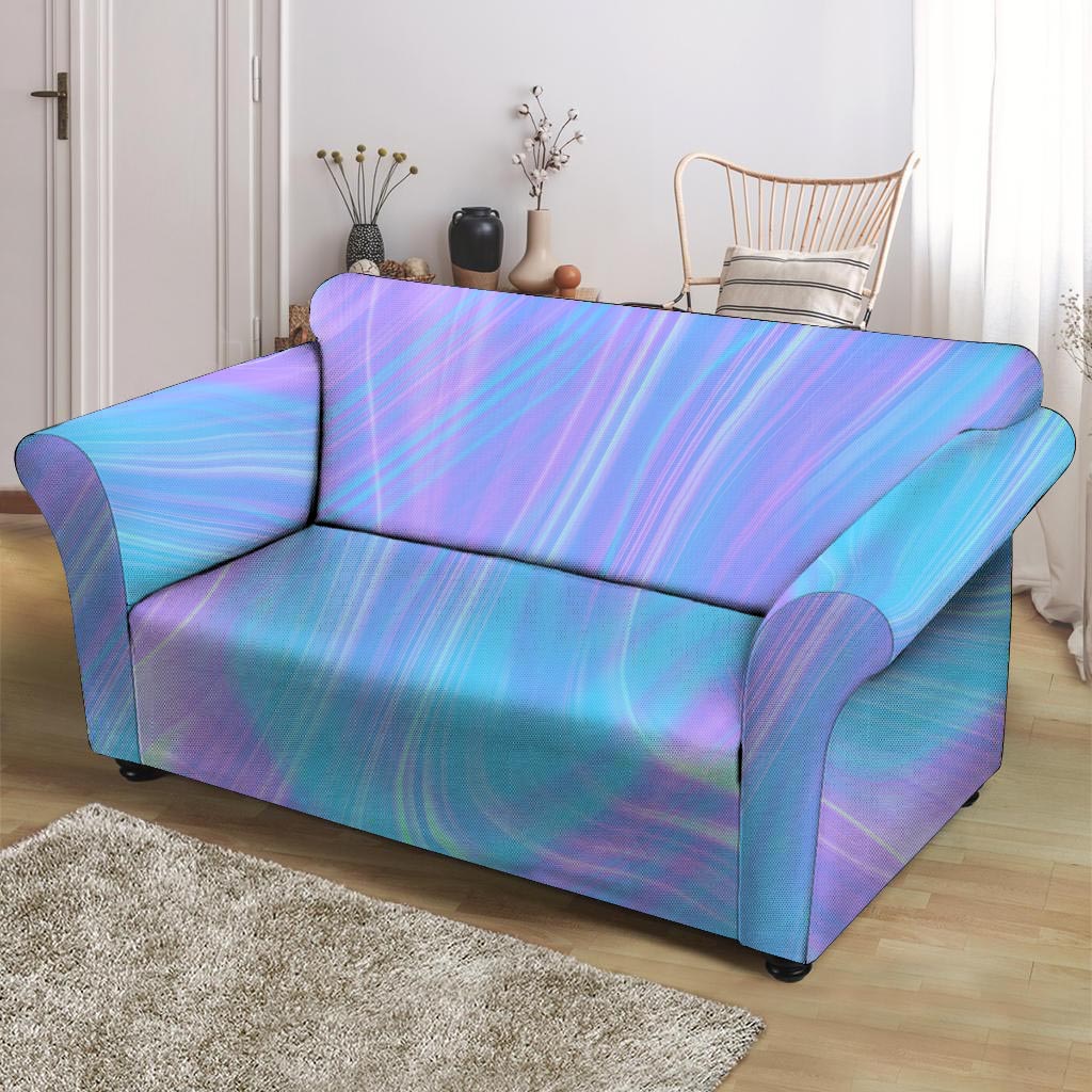 Holographic Print Loveseat Cover-grizzshop