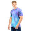 Holographic Print Men T Shirt-grizzshop