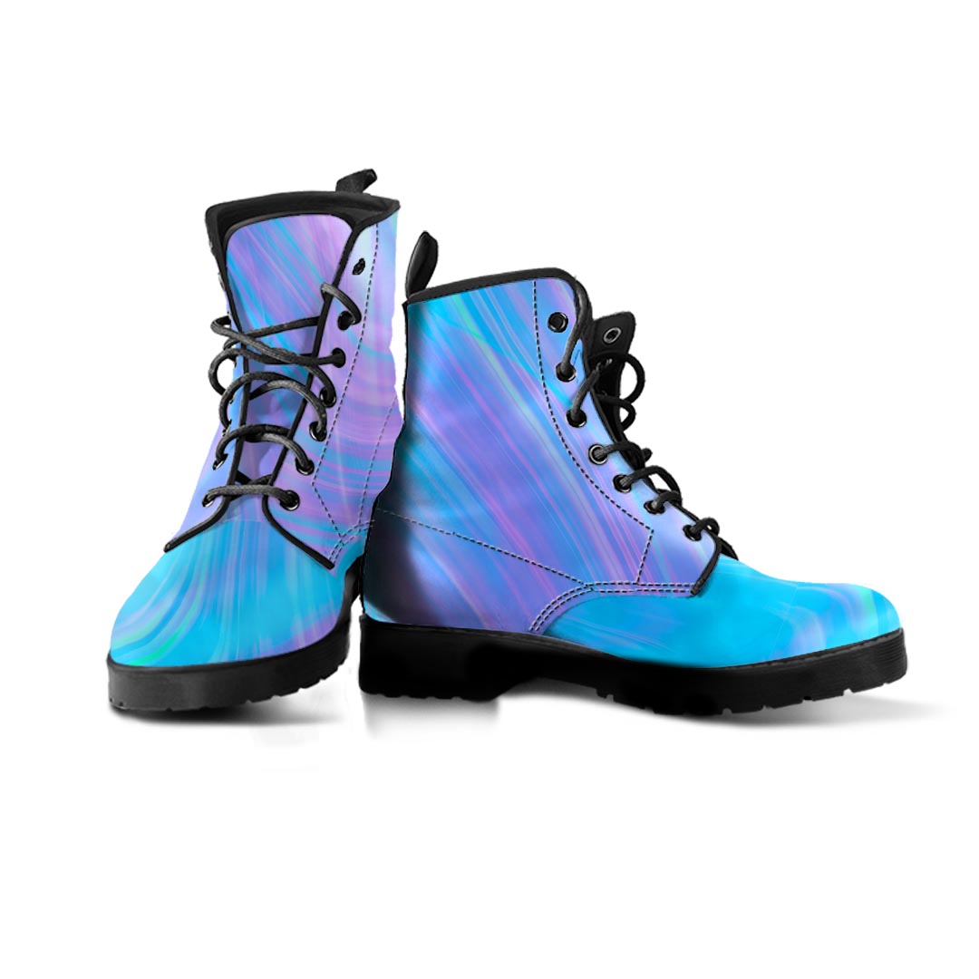 Holographic Print Men's Boots-grizzshop