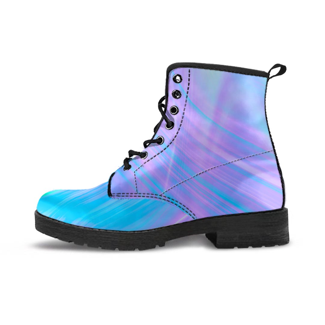 Holographic Print Men's Boots-grizzshop