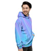 Holographic Print Men's Hoodie-grizzshop