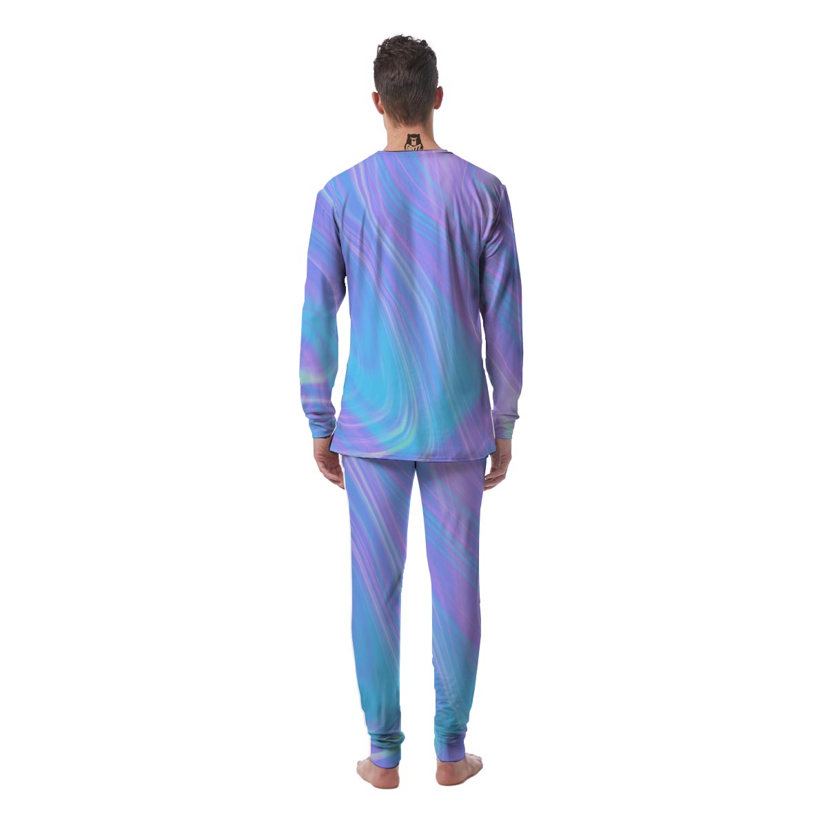 Holographic Print Men's Pajamas-grizzshop