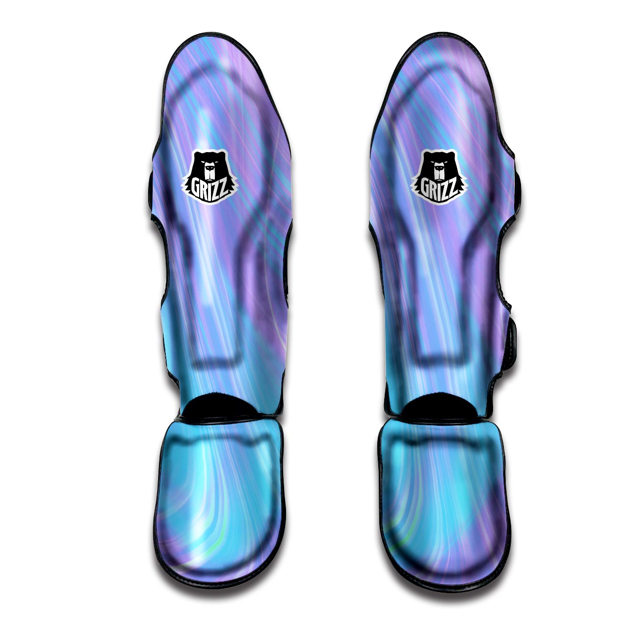 Holographic Print Muay Thai Shin Guard-grizzshop