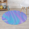 Holographic Print Round Rug-grizzshop