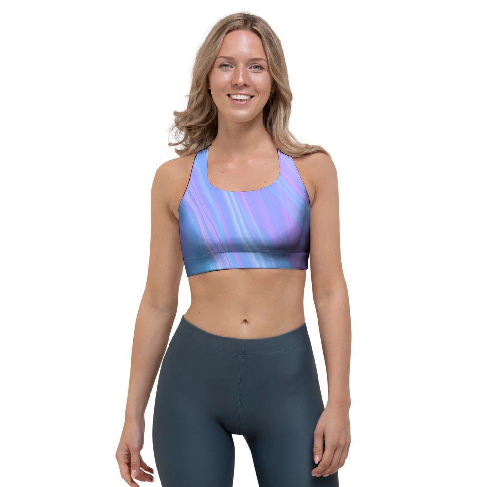 Holographic Print Sports Bra-grizzshop