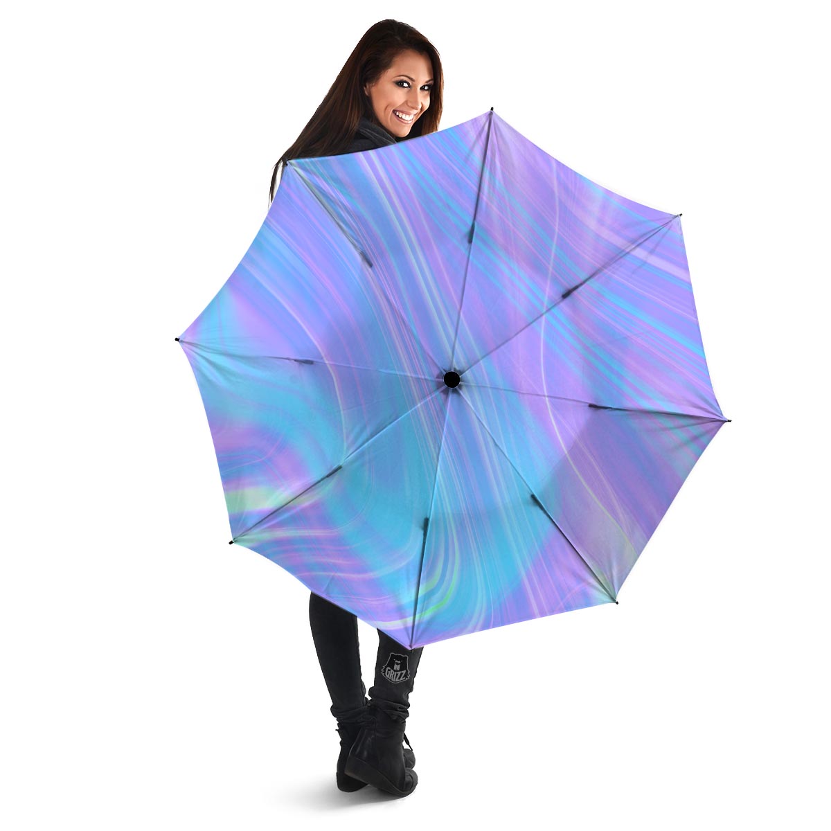 Holographic Print Umbrella-grizzshop