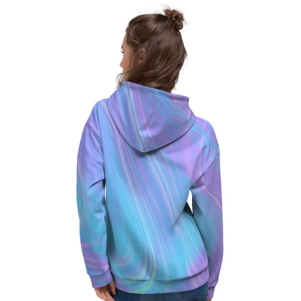 Holographic Print Women's Hoodie-grizzshop