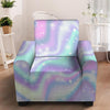 Holographic Psychedelic Armchair Cover-grizzshop