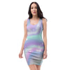 Holographic Psychedelic Bodycon Dress-grizzshop