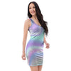 Holographic Psychedelic Bodycon Dress-grizzshop