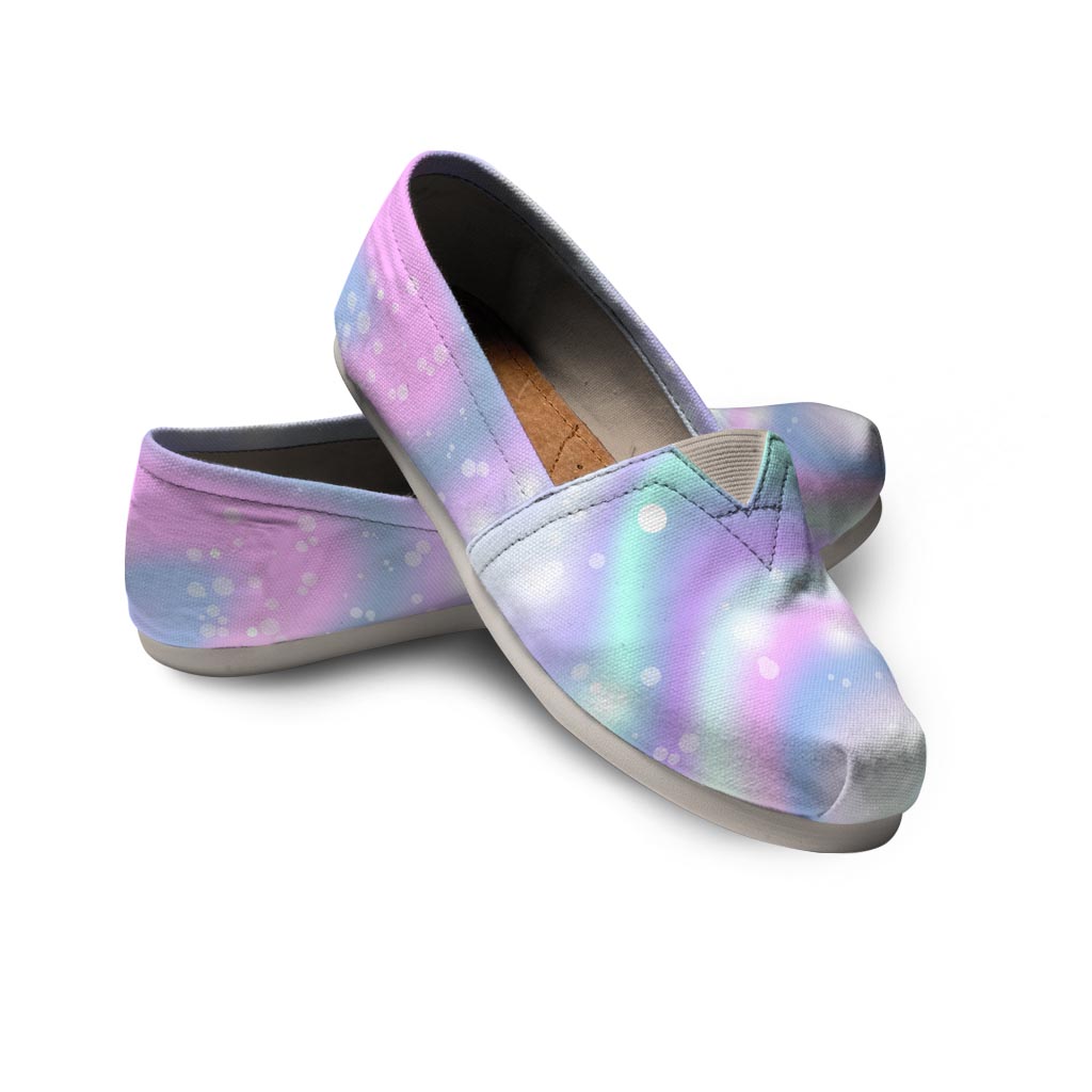 Holographic Psychedelic Canvas Shoes-grizzshop