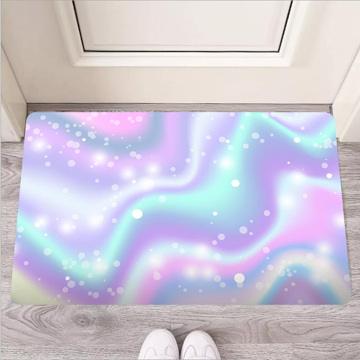 Holographic Psychedelic Door Mat-grizzshop