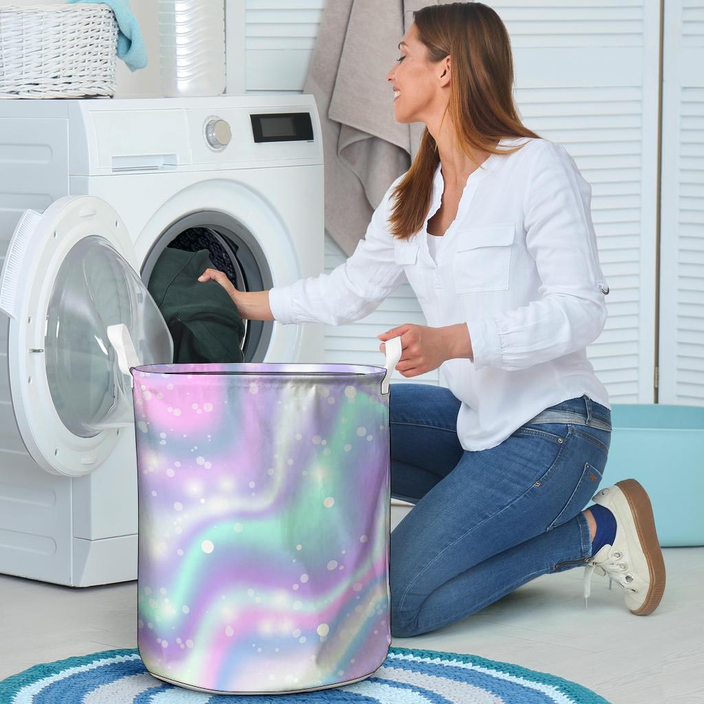 Holographic Psychedelic Laundry Basket-grizzshop