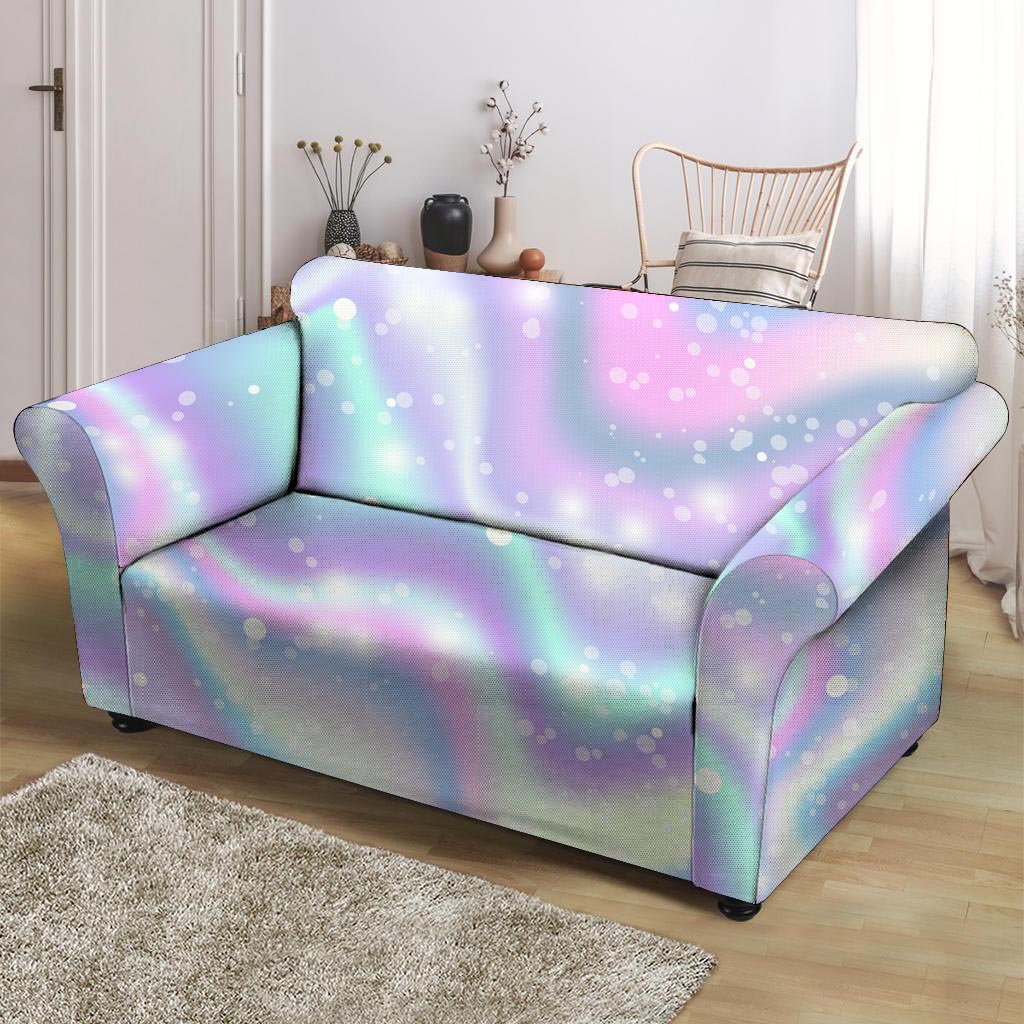 Holographic Psychedelic Loveseat Cover-grizzshop