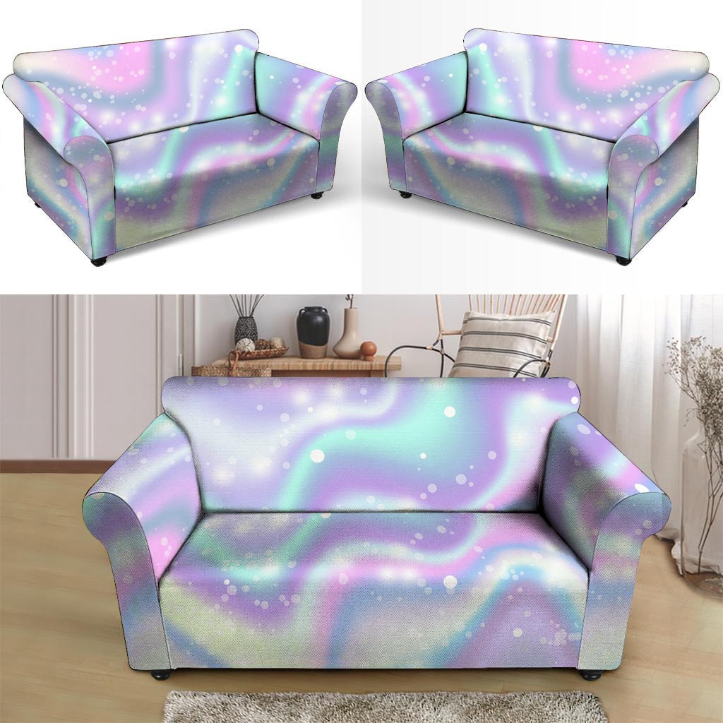 Holographic Psychedelic Loveseat Cover-grizzshop