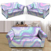 Holographic Psychedelic Loveseat Cover-grizzshop