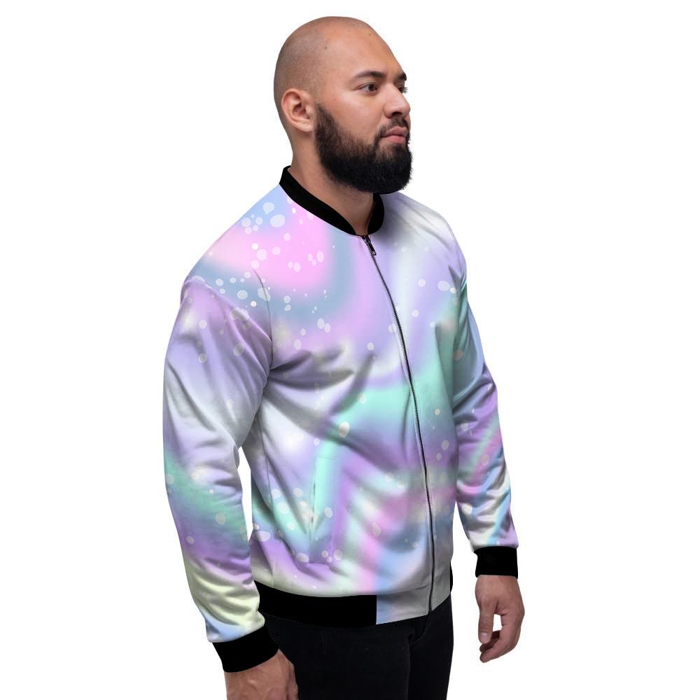 Holographic Psychedelic Men's Bomber Jacket-grizzshop