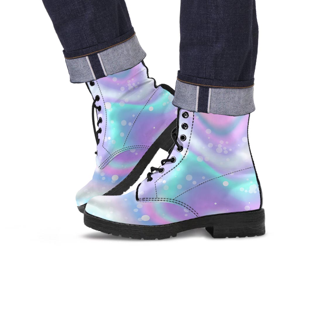 Holographic Psychedelic Men's Boots-grizzshop