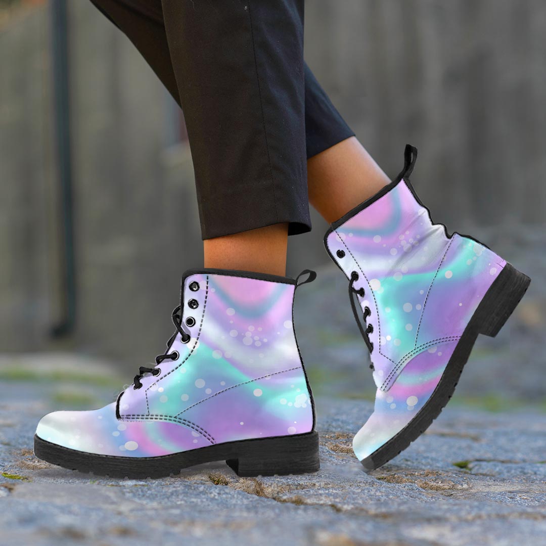 Holographic Psychedelic Men's Boots-grizzshop