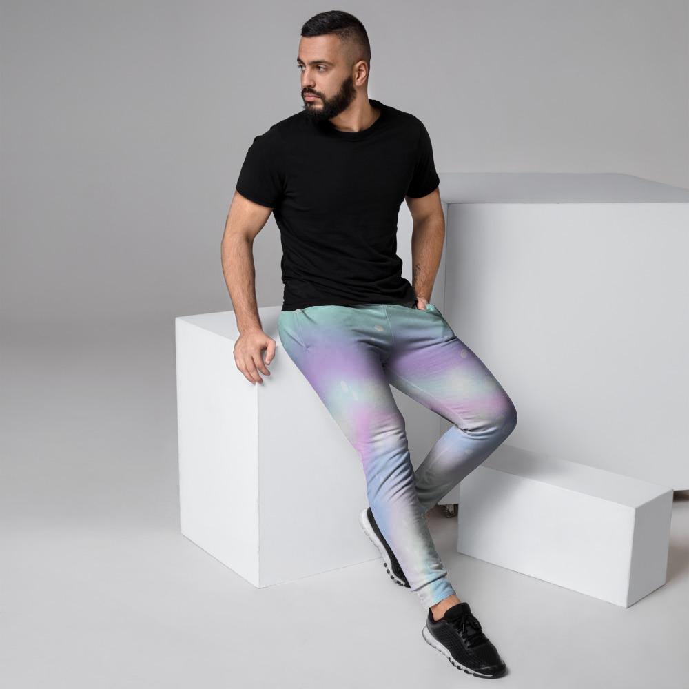 Holographic Psychedelic Men's Joggers-grizzshop