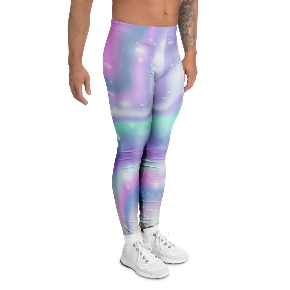 Holographic Psychedelic Men's Leggings-grizzshop