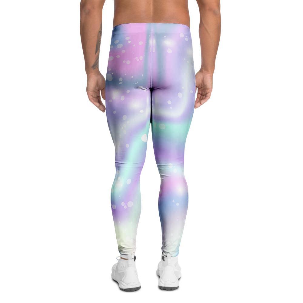 Holographic Psychedelic Men's Leggings-grizzshop