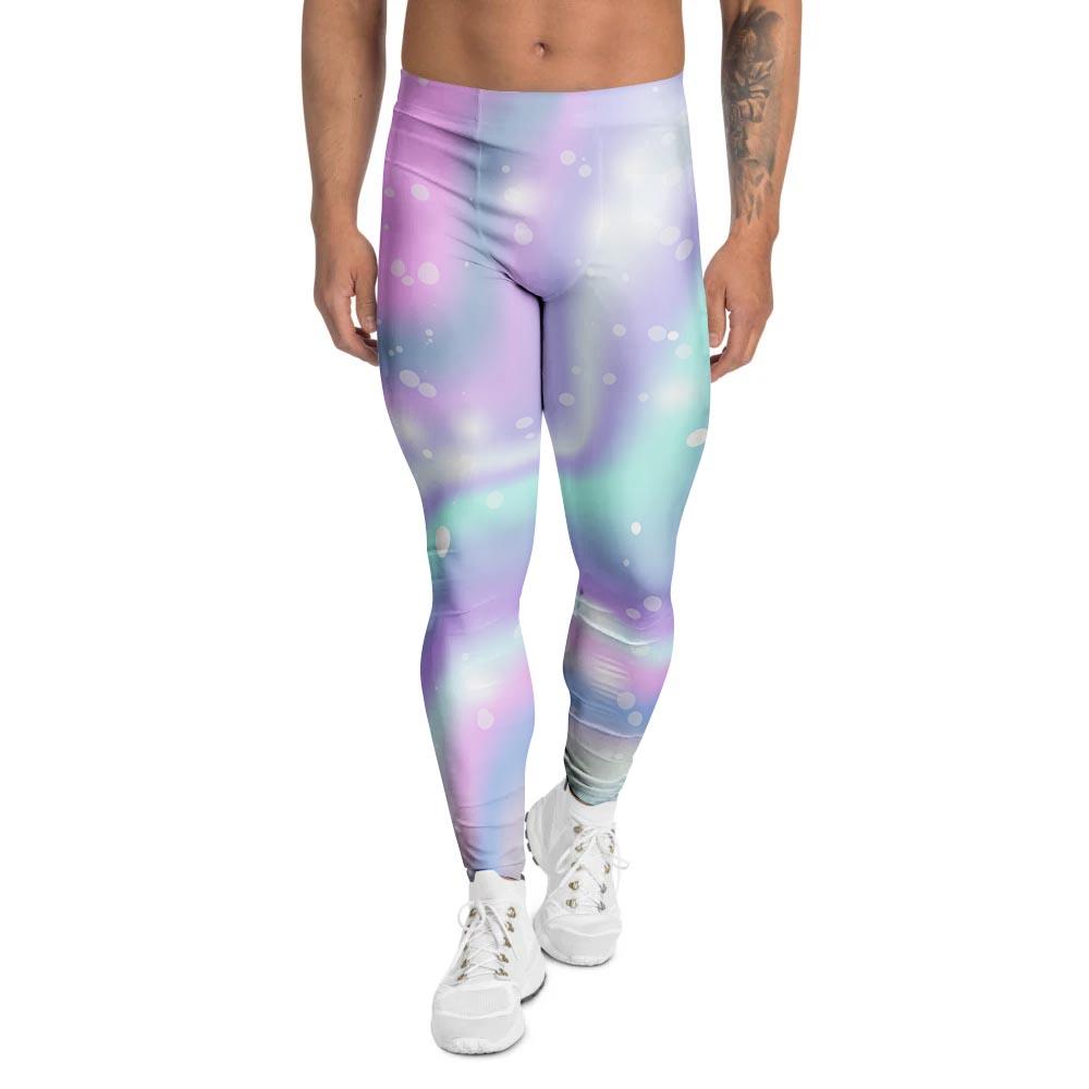 Holographic Psychedelic Men's Leggings-grizzshop