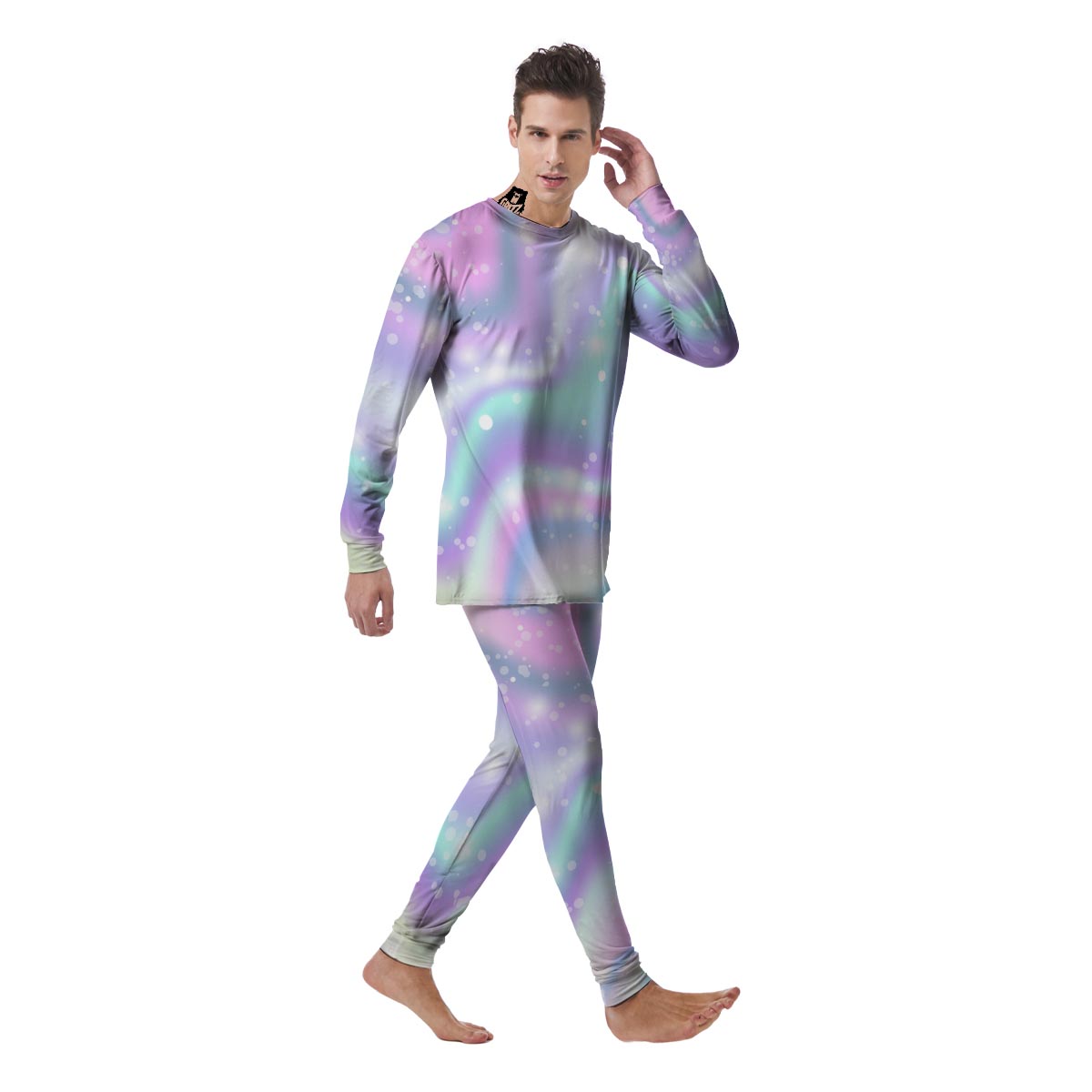 Holographic Psychedelic Men's Pajamas-grizzshop