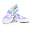 Holographic Psychedelic Men's Slip On Sneakers-grizzshop