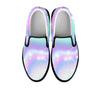 Holographic Psychedelic Men's Slip On Sneakers-grizzshop