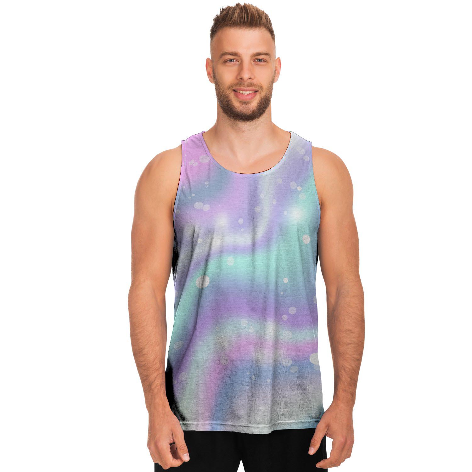 Holographic Psychedelic Men's Tank Tops-grizzshop