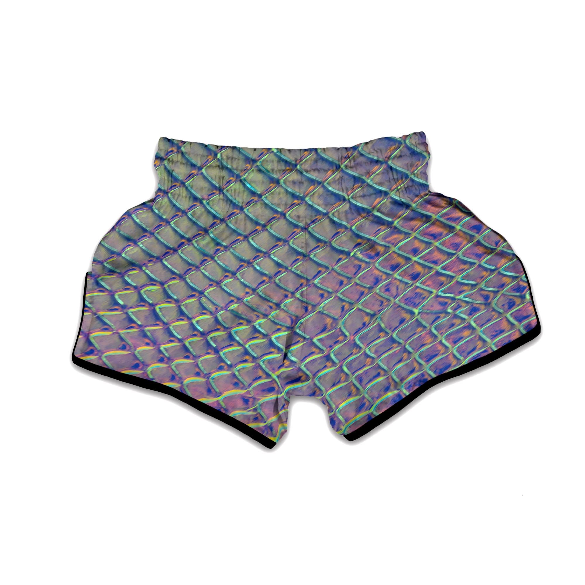 Holographic Psychedelic Muay Thai Boxing Shorts-grizzshop