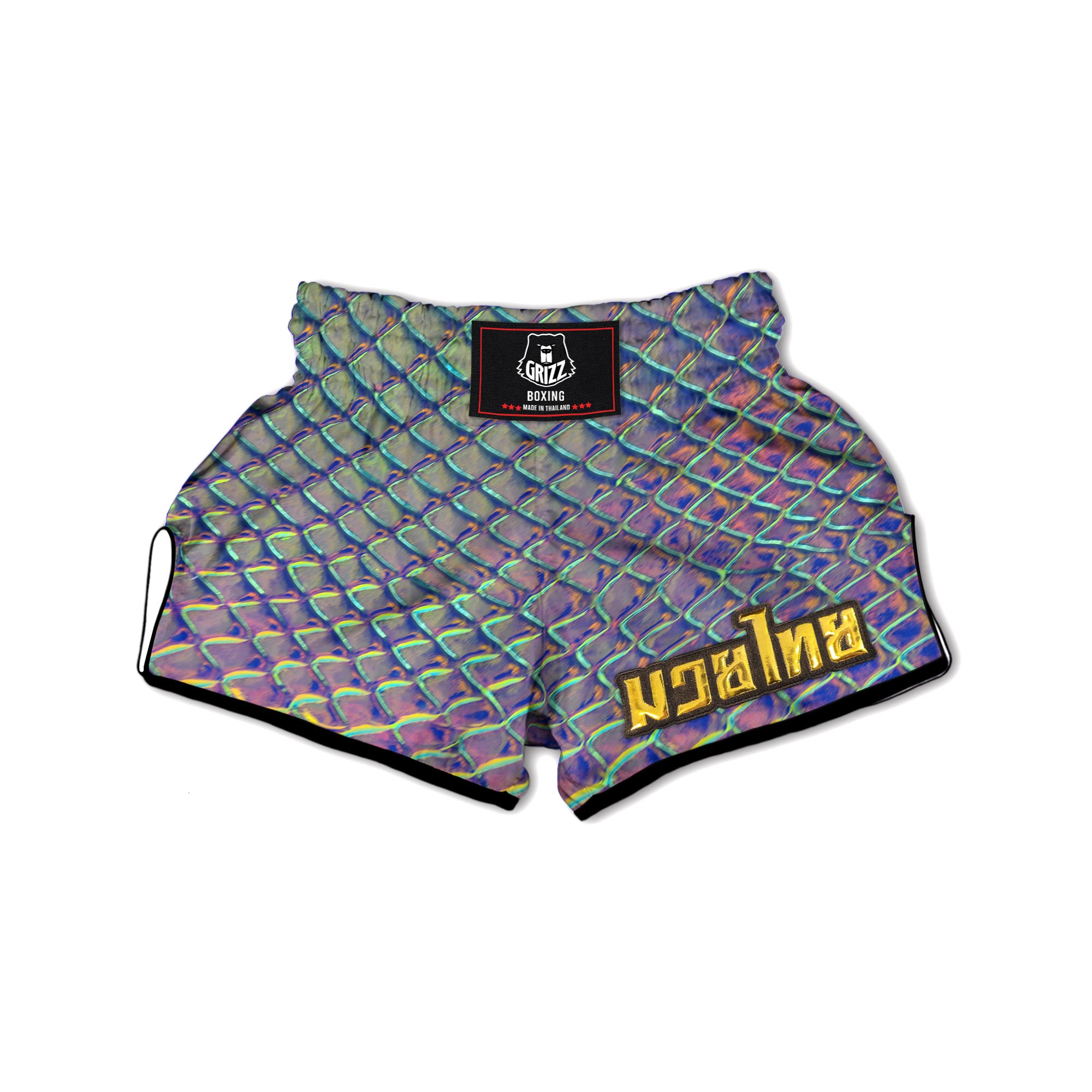 Holographic Psychedelic Muay Thai Boxing Shorts-grizzshop