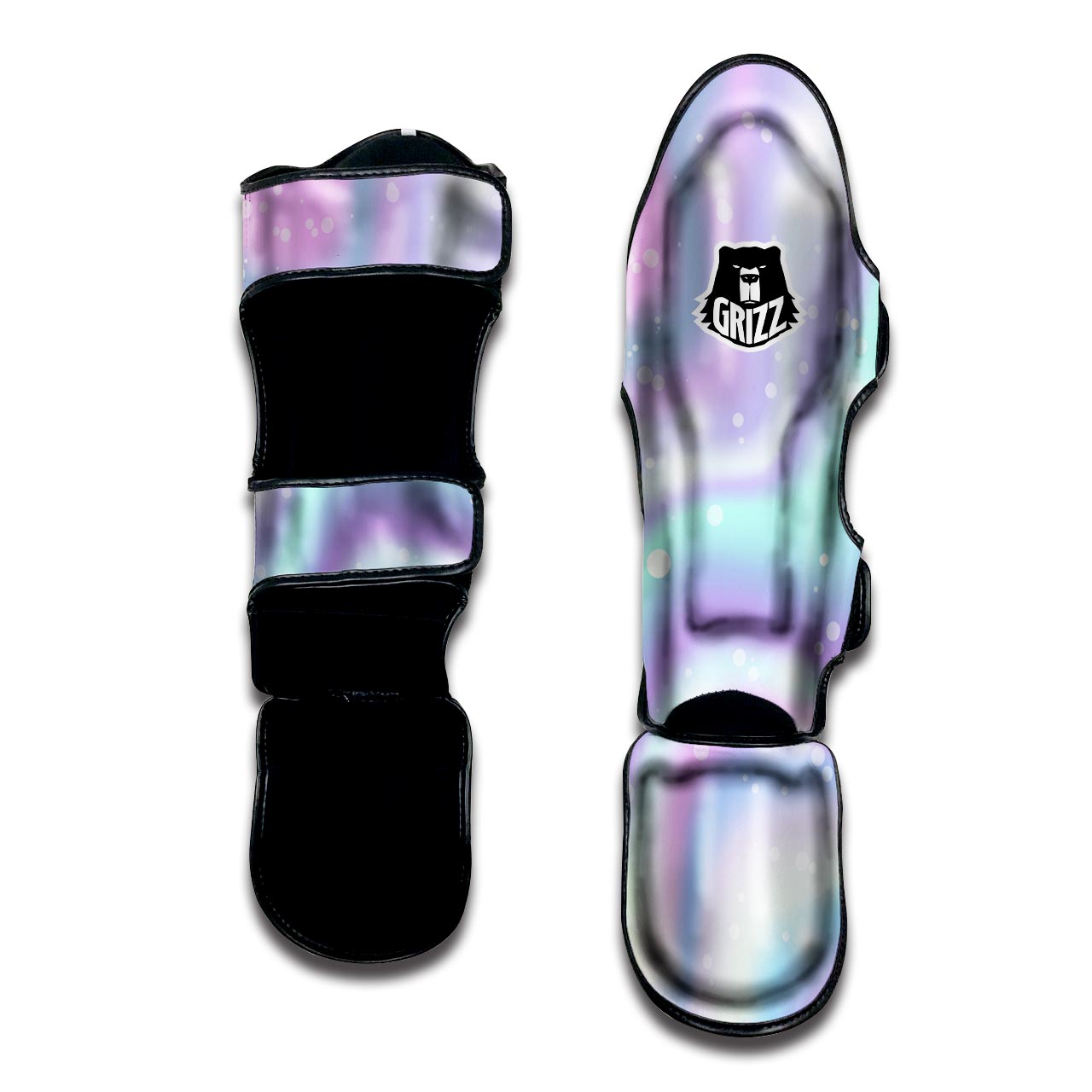 Holographic Psychedelic Muay Thai Shin Guard-grizzshop