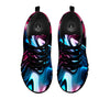 Holographic Psychedelic Print Pattern Black Sneaker-grizzshop