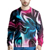 Holographic Psychedelic Print Pattern Men's Sweatshirt-grizzshop