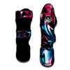 Holographic Psychedelic Print Pattern Muay Thai Shin Guards-grizzshop