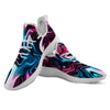 Holographic Psychedelic Print Pattern White Athletic Shoes-grizzshop