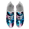 Holographic Psychedelic Print Pattern White Athletic Shoes-grizzshop