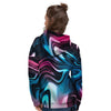 Holographic Psychedelic Print Pattern Women's Hoodie-grizzshop