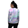 Holographic Psychedelic Women's Bomber Jacket-grizzshop