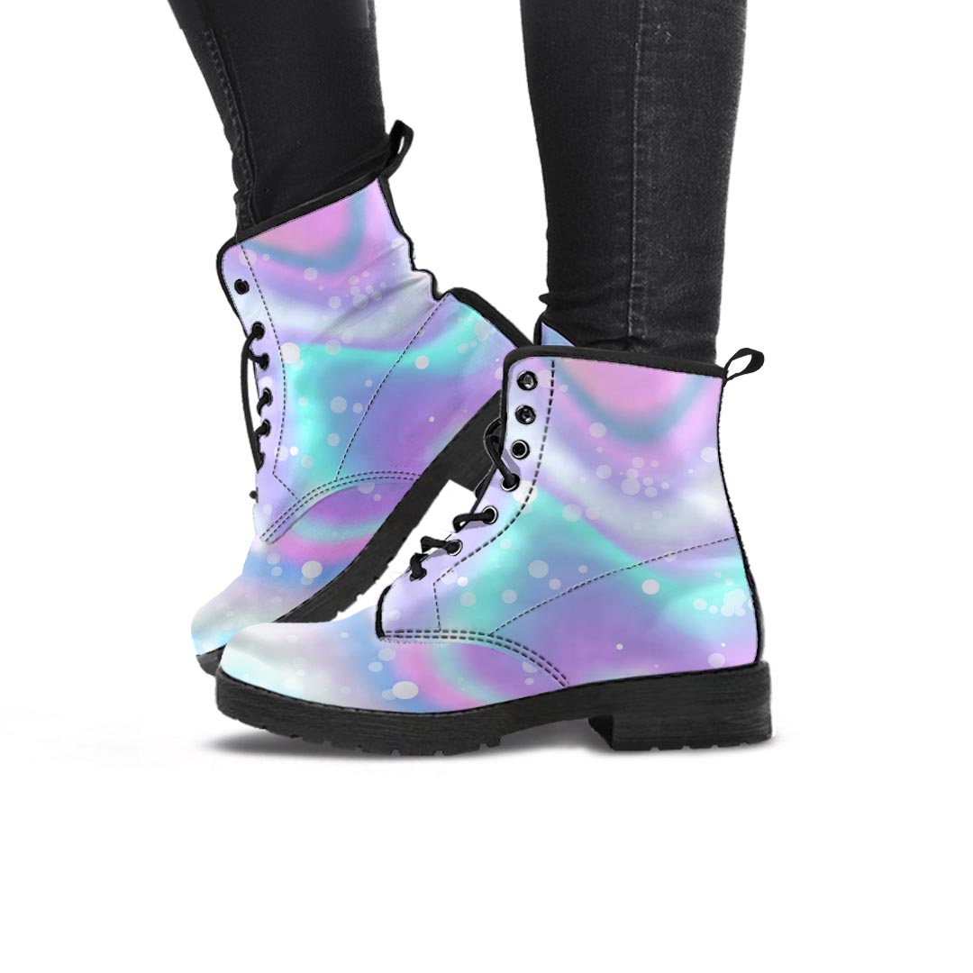 Holographic Psychedelic Women's Boots-grizzshop