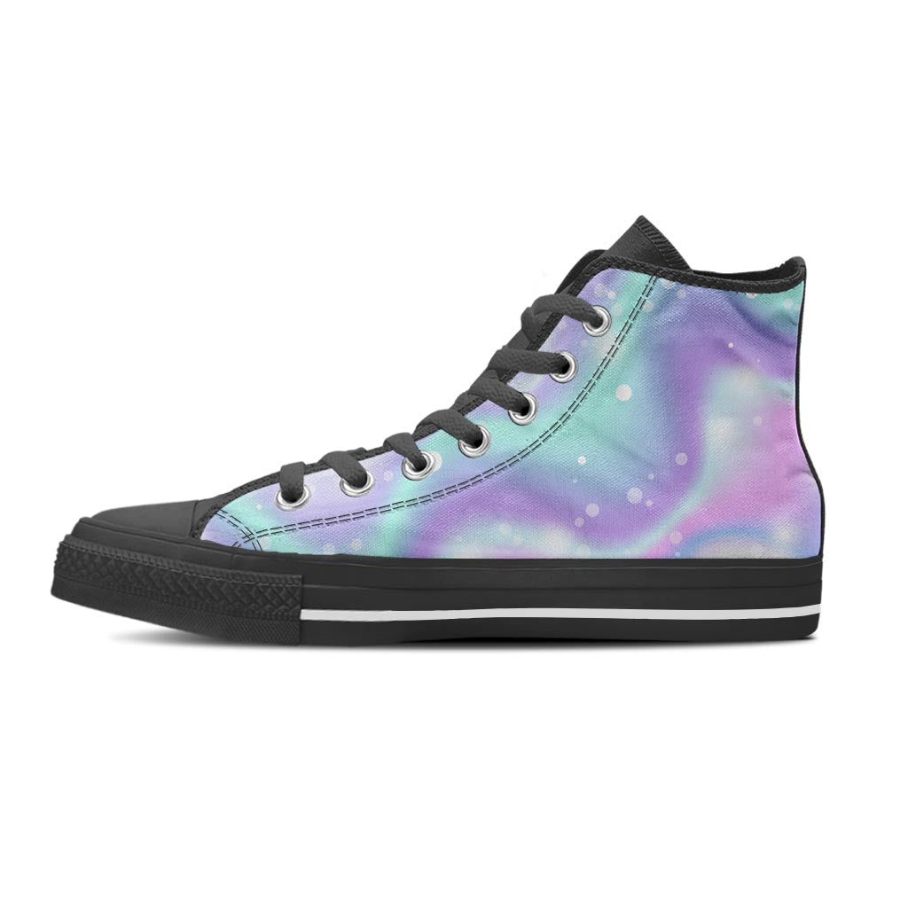 Holographic Psychedelic Women's High Top Shoes-grizzshop