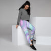 Holographic Psychedelic Women's Joggers-grizzshop