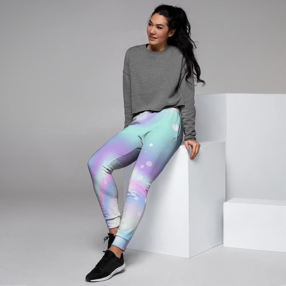 Holographic Psychedelic Women's Joggers-grizzshop