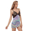 Holographic Psychedelic Women's Sexy Night Dress-grizzshop