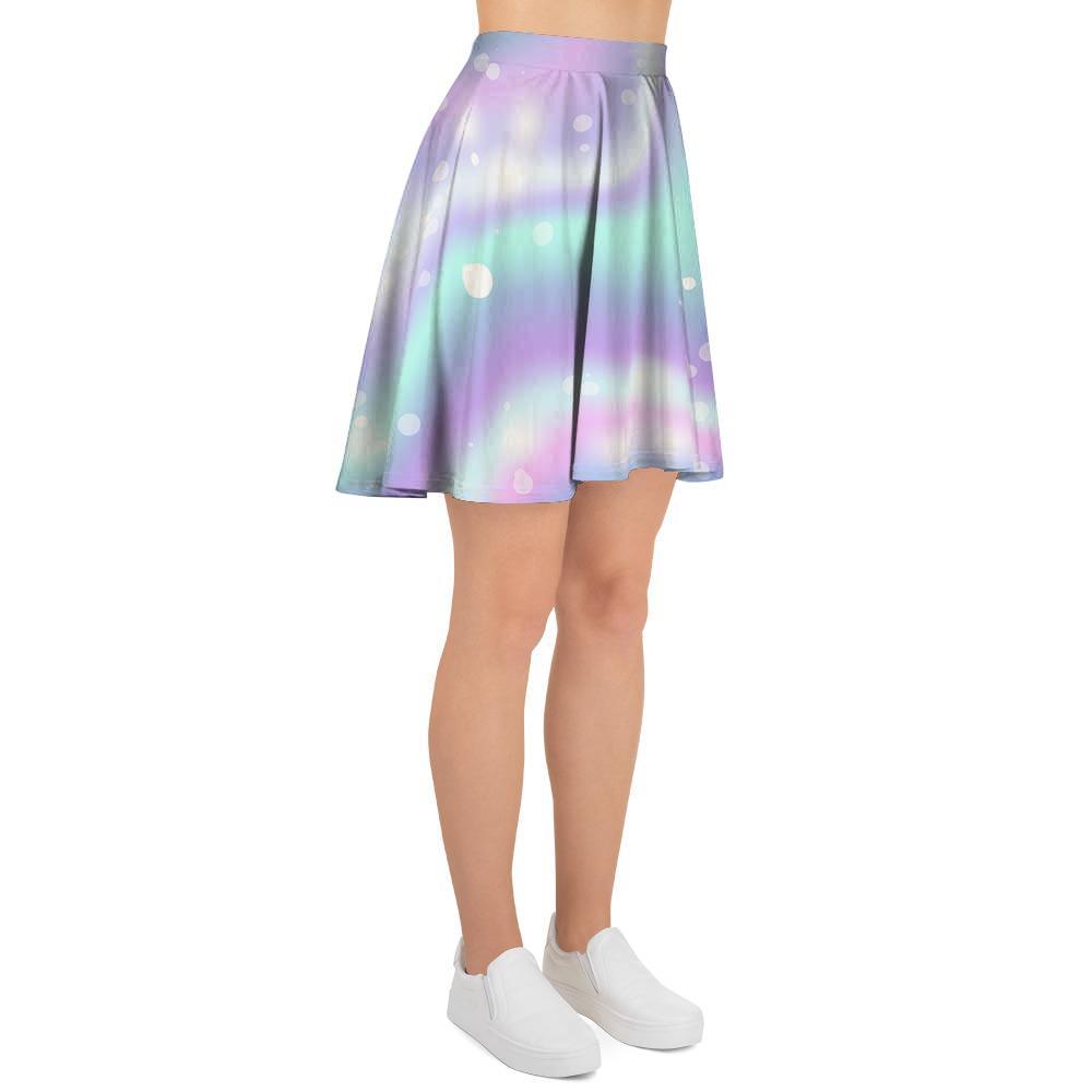 Holographic Psychedelic Women's Skirt-grizzshop